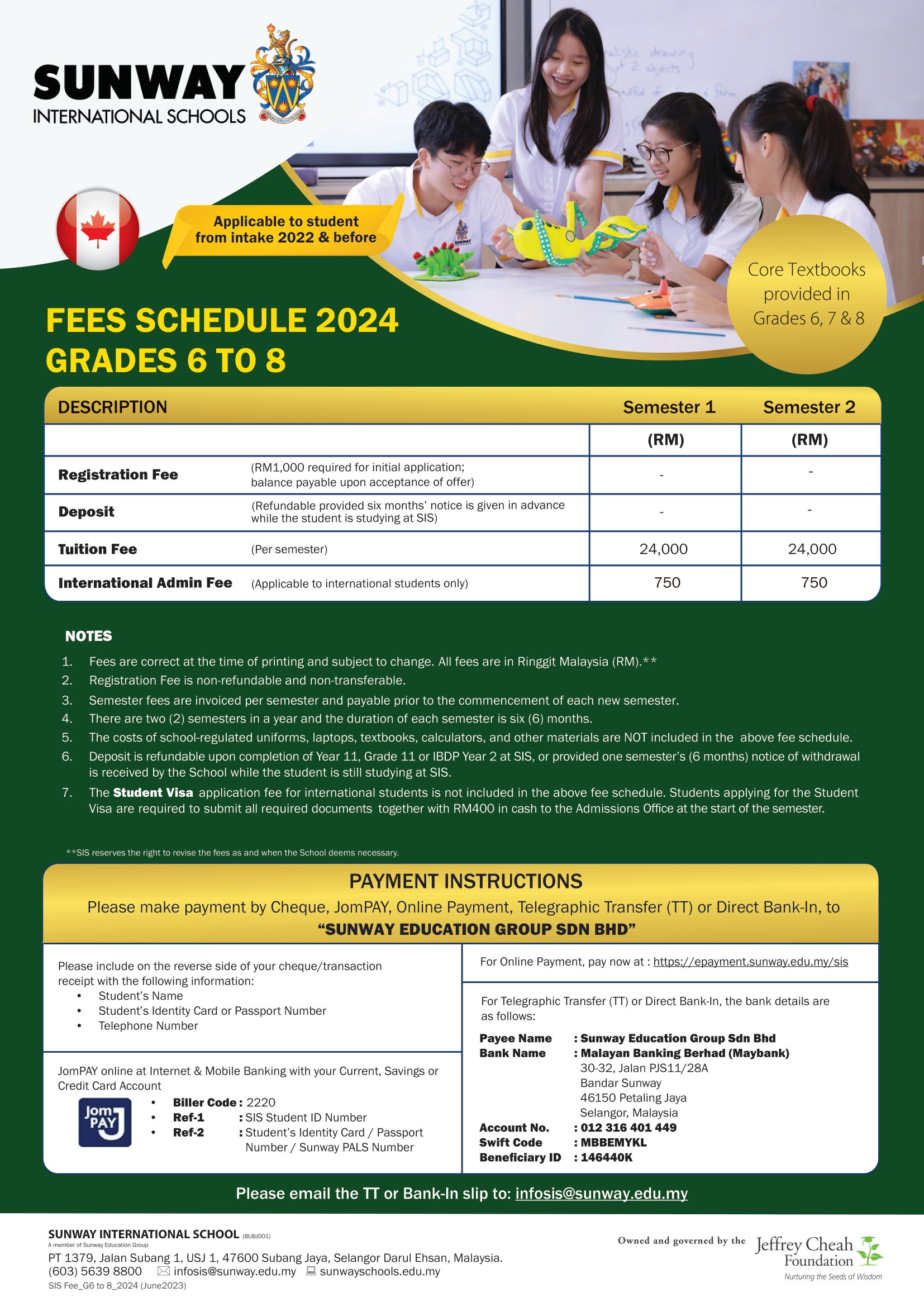 Canadian (Ontario) Grades 6 – 8