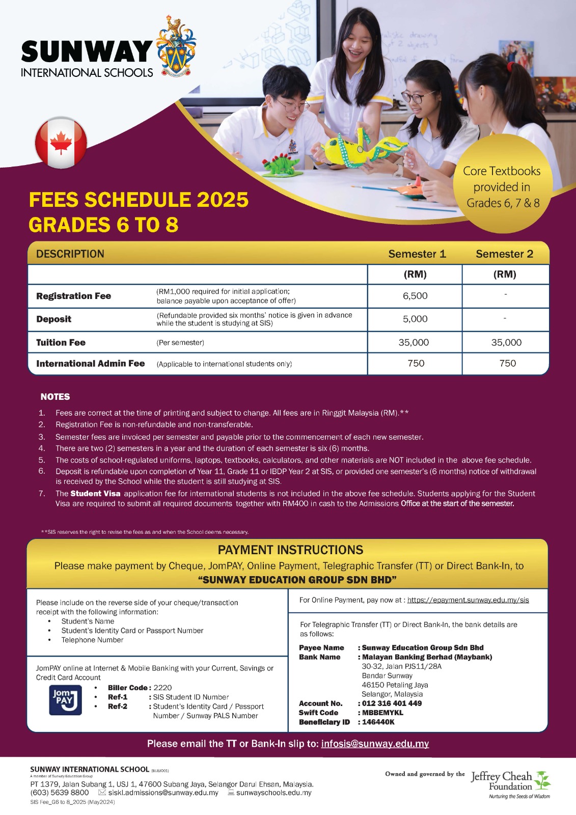 Canadian (Ontario) Grades 6 – 8