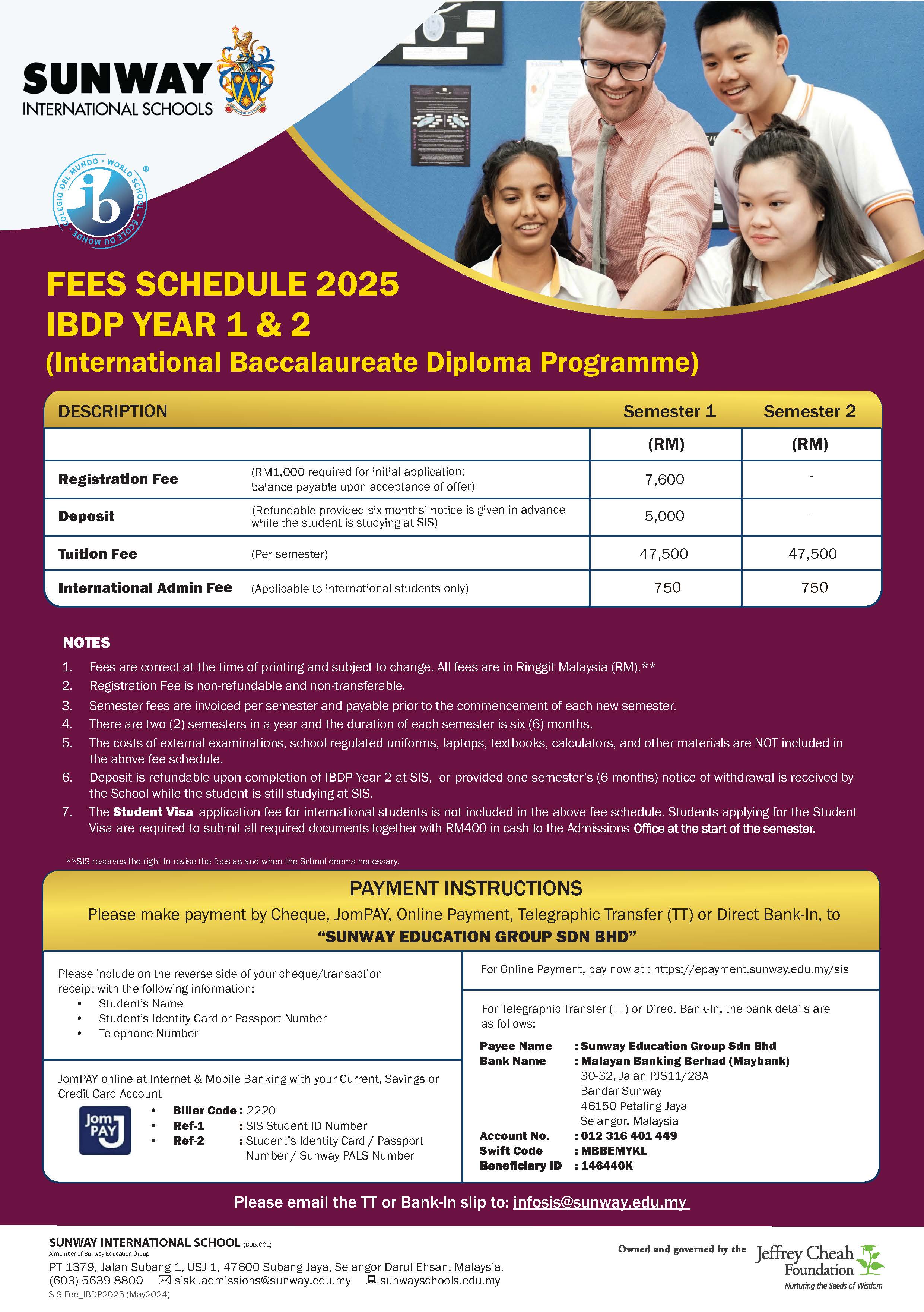 IB Diploma Programme Year 1 & 2 