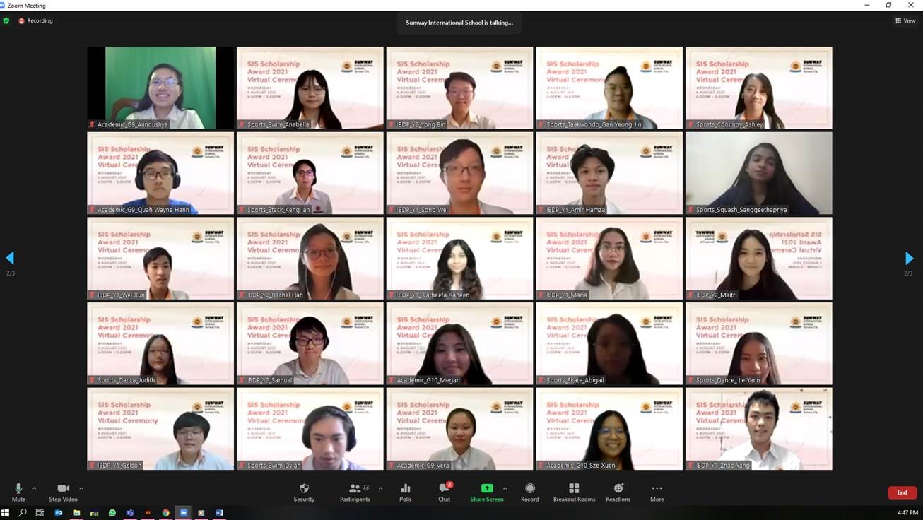 Virtual Scholarship Award 2021