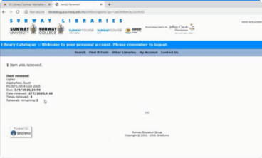 How to Renew Your Library Books